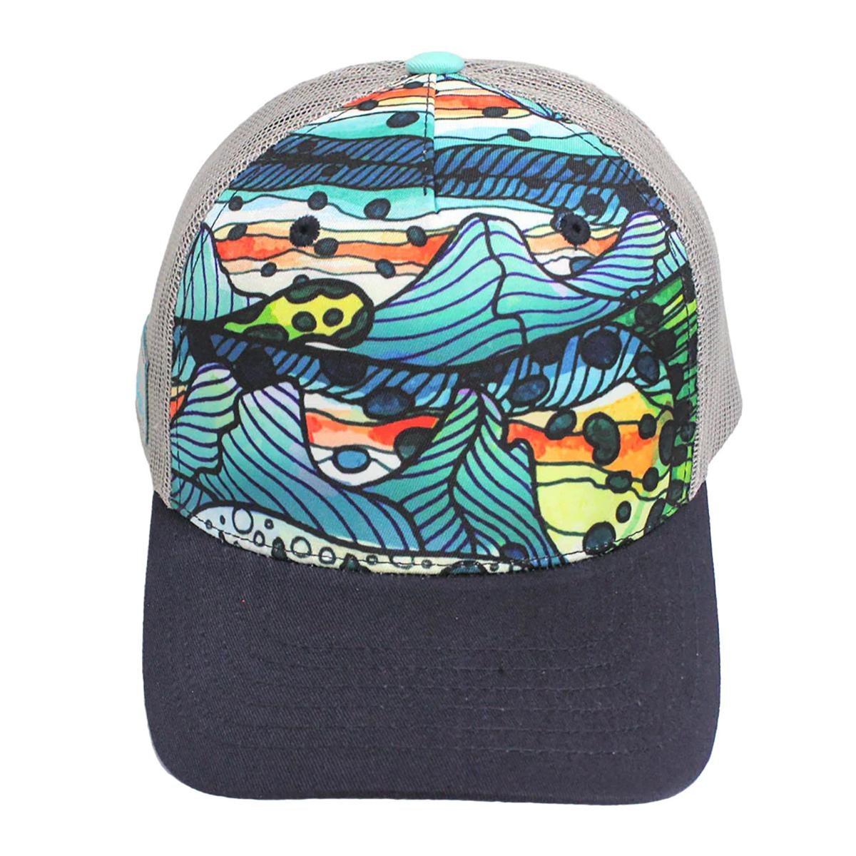 Fishewear Mt. Cutty Abstract Trucker Hat in One Color